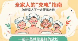 陪伴家人不一定要花大钱: 一起汗蒸就是最好的放松